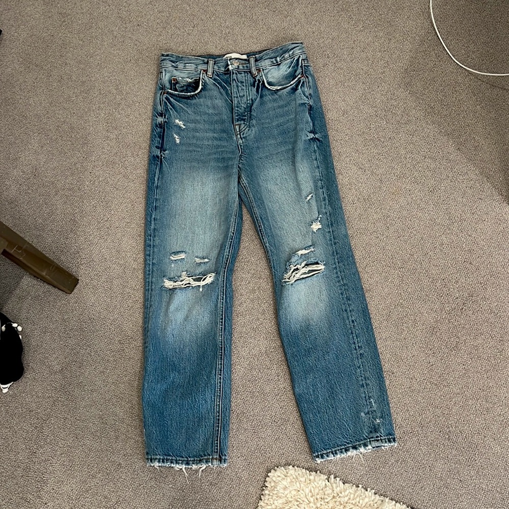 Zara THE BLISS STRAIGHT JEANS